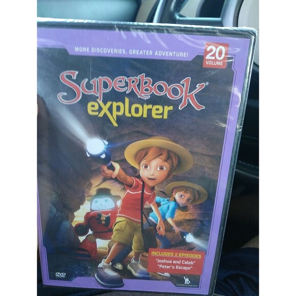 Superbook Explorer Vol. 20, 2 episodes: Joshua and Caleb + Peter's Escape DVD - Picture 1 of 2